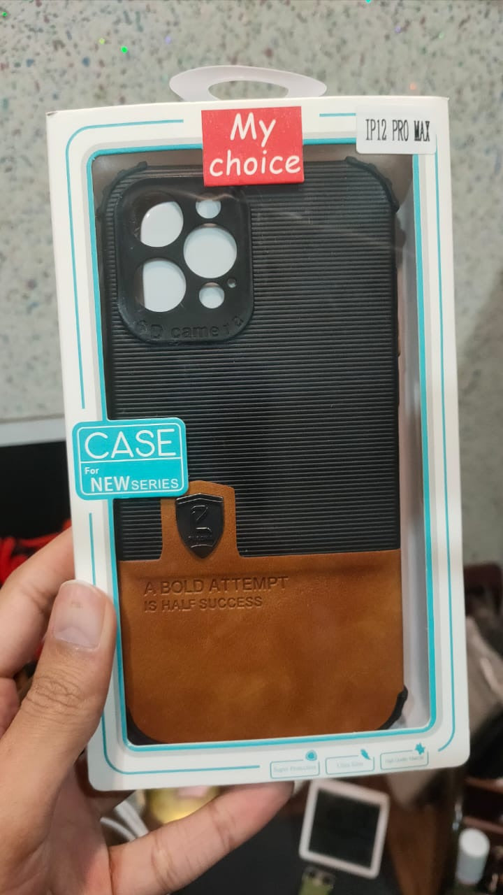 Apple iPhone 12 Pro Max Premium Quality Leather Soft Case Cover