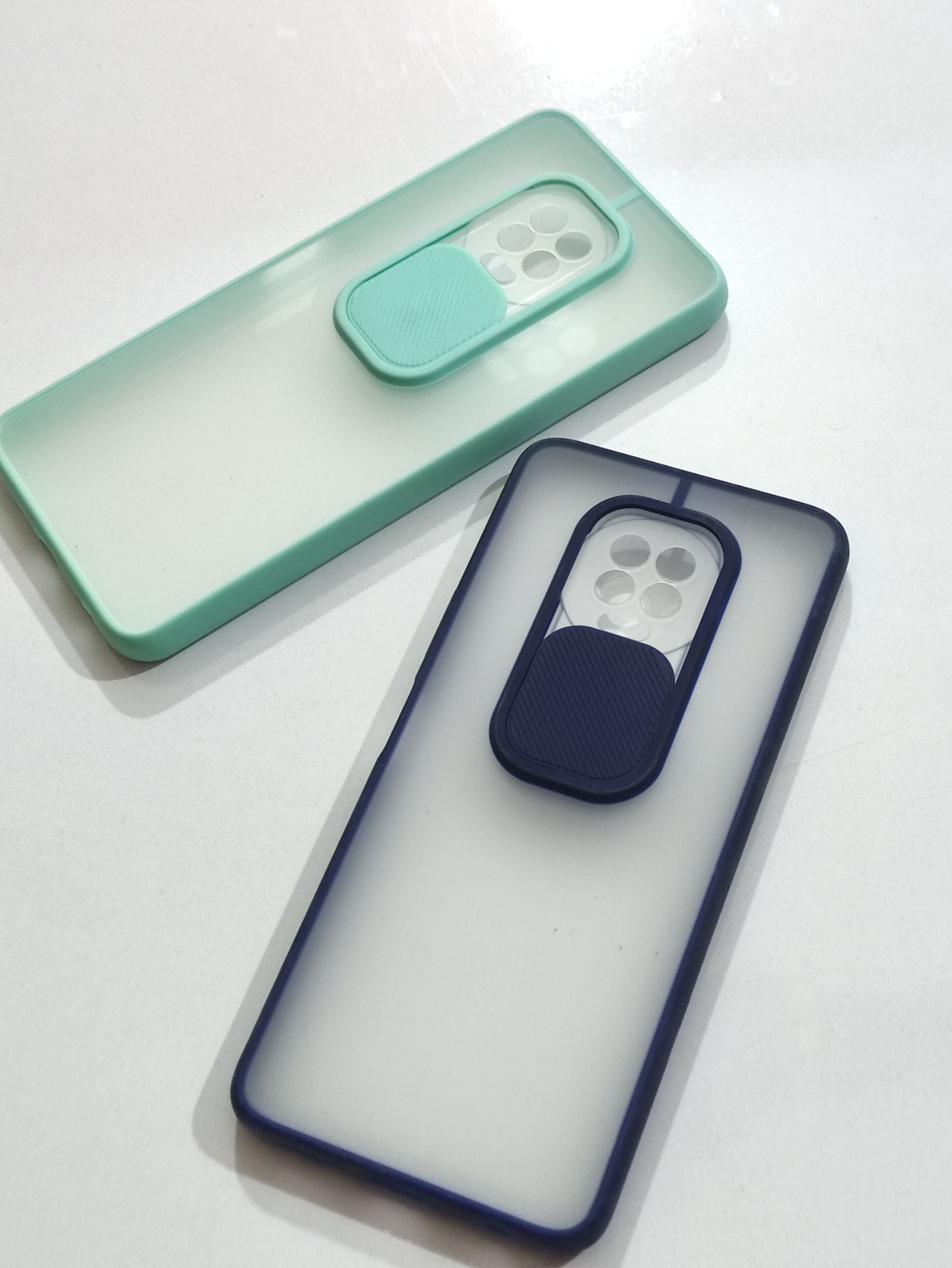 Infinix Note 7 Matt Colour Frosted Camera Slider Back Cover