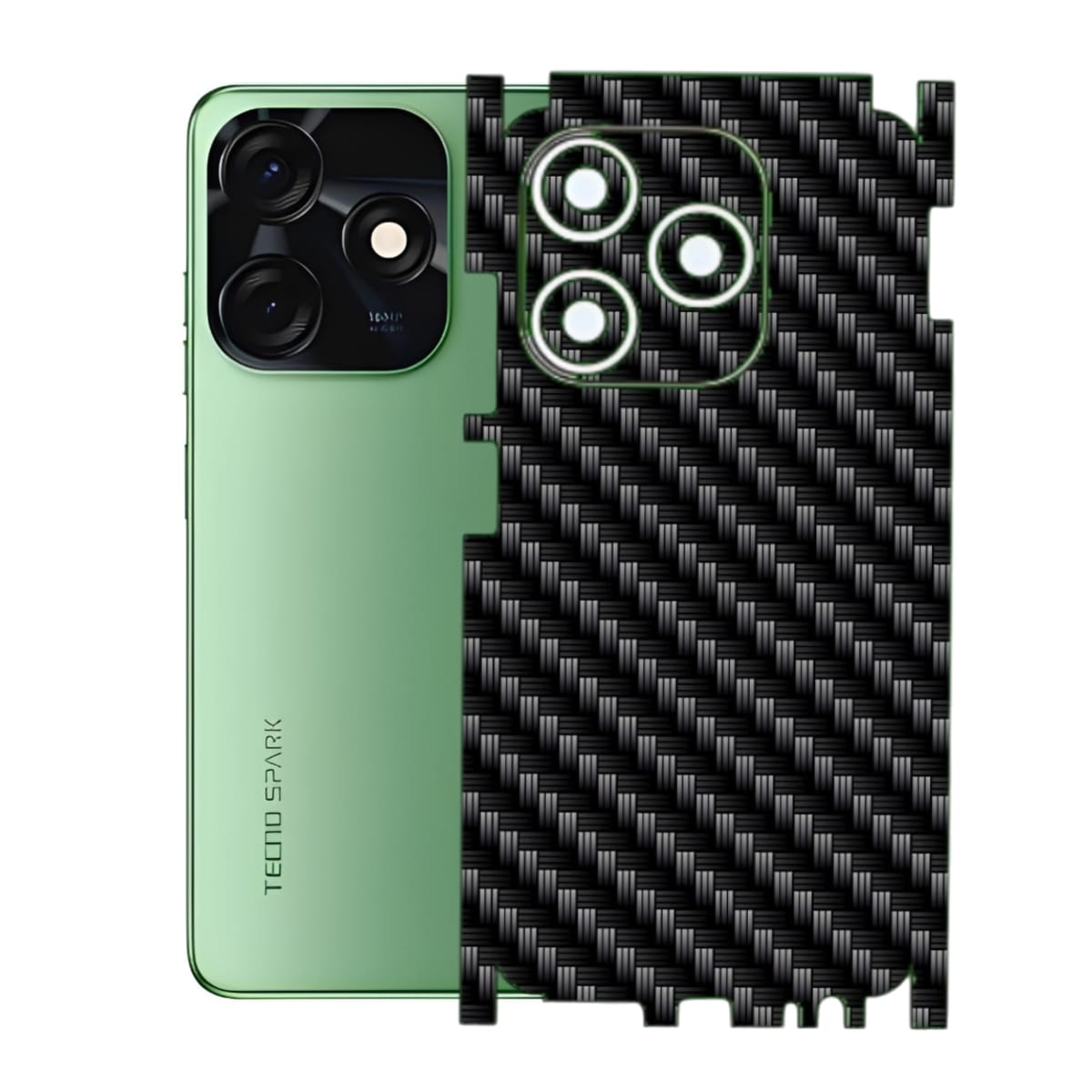 Tecno Spark 10/10C Carbon Fiber Texture Full Body Skin Wrap