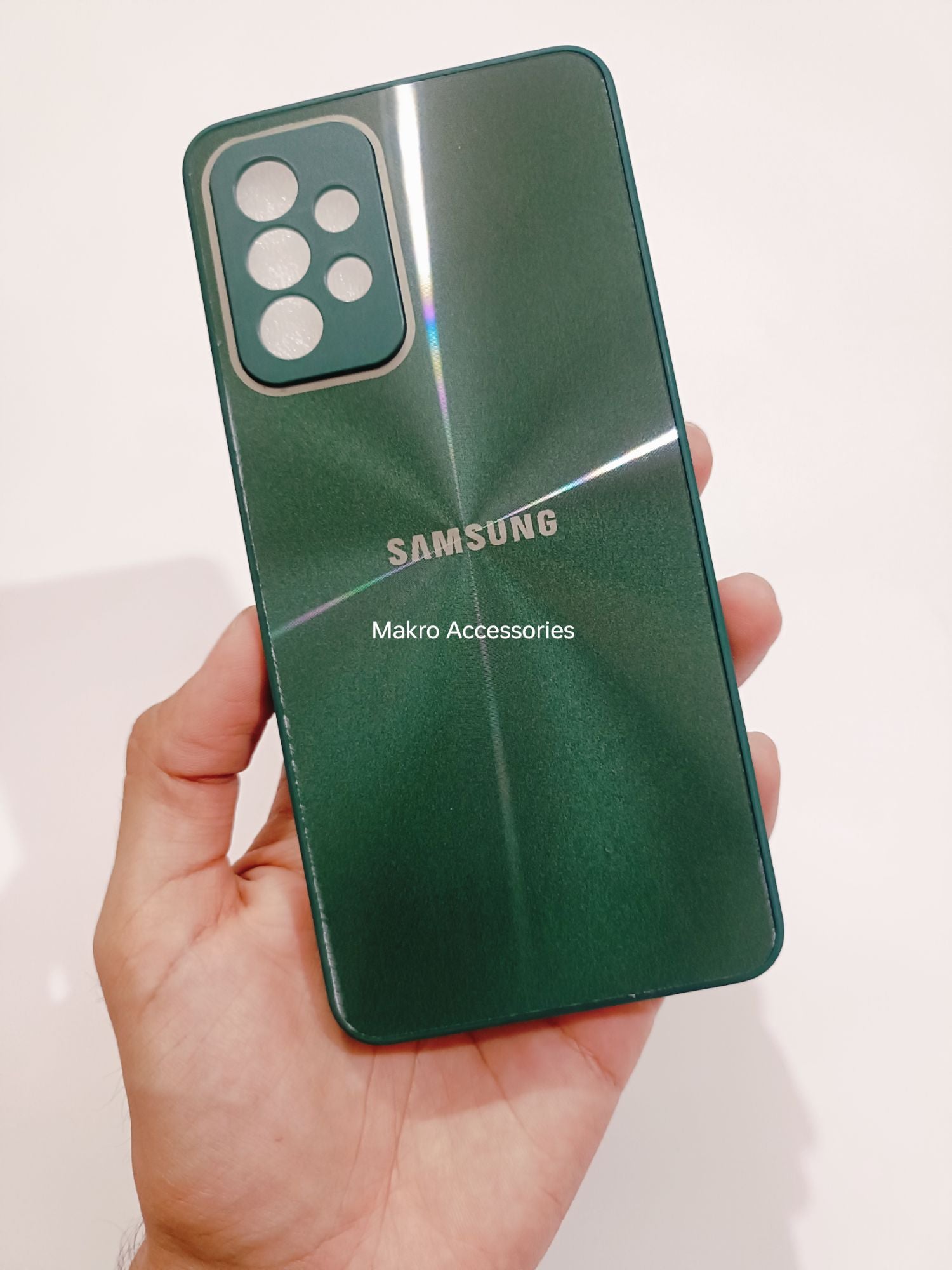 Samsung Galaxy A72 4G PC CD Pattern Reflective Soft Edges Back cover