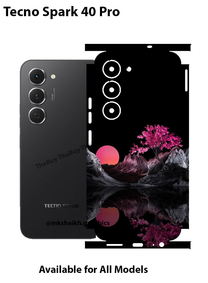 Tecno Spark 40 Pro Print Back Full Body Waterproof Skin Wrap