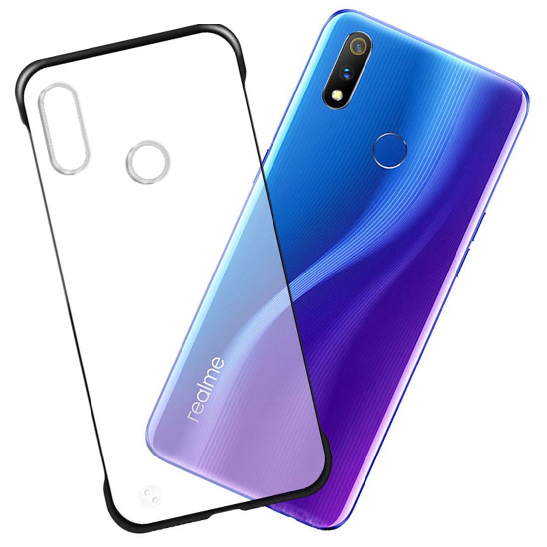 Realme 3 Pro Matt Transculent Frameless Back cover