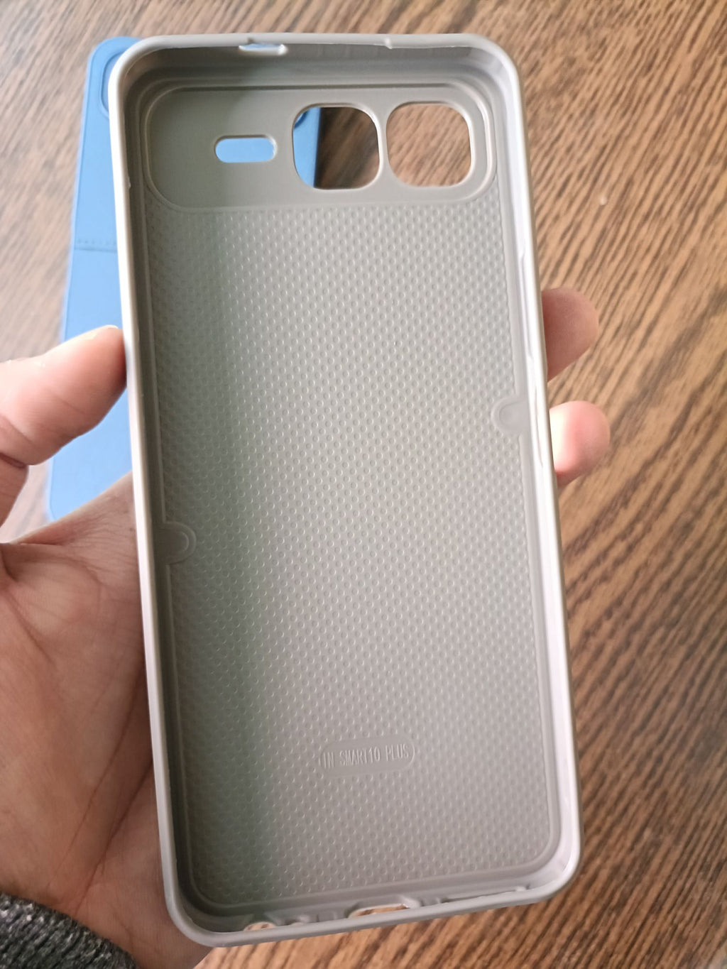 Infinix Smart 10 Plus PU Leather Design Camera Protection Back Cover