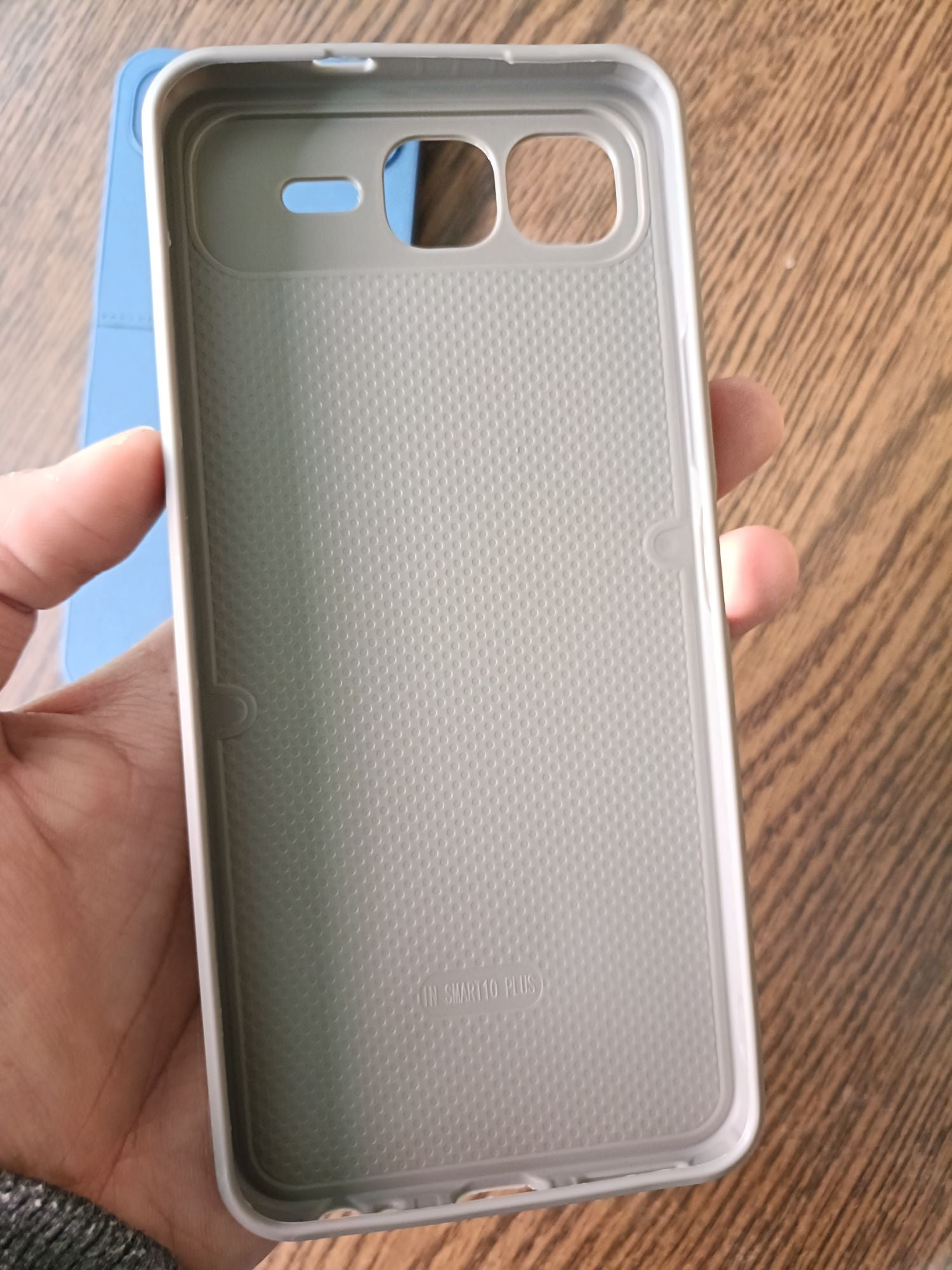 Infinix Smart 10 Plus PU Leather Design Camera Protection Back Cover