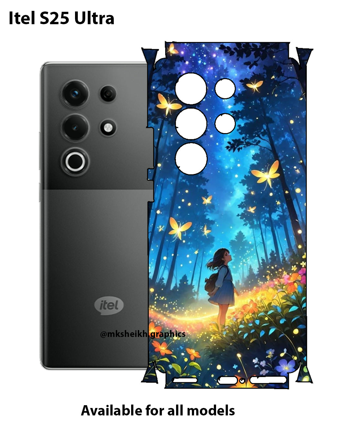 Itel S25 Ultra Premium Quality Full Body Skin Wrap