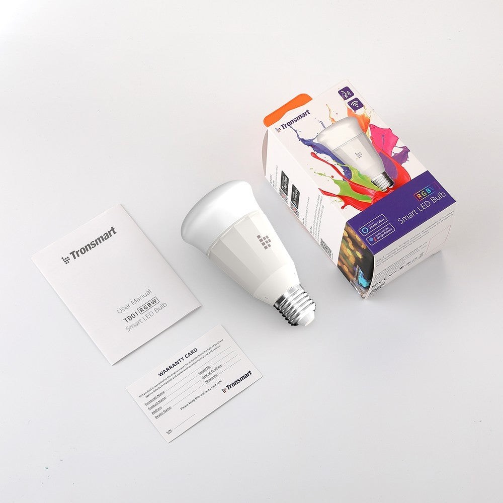 Tronsmart Smart LED Bulb RGBW 9w AC220v App Control