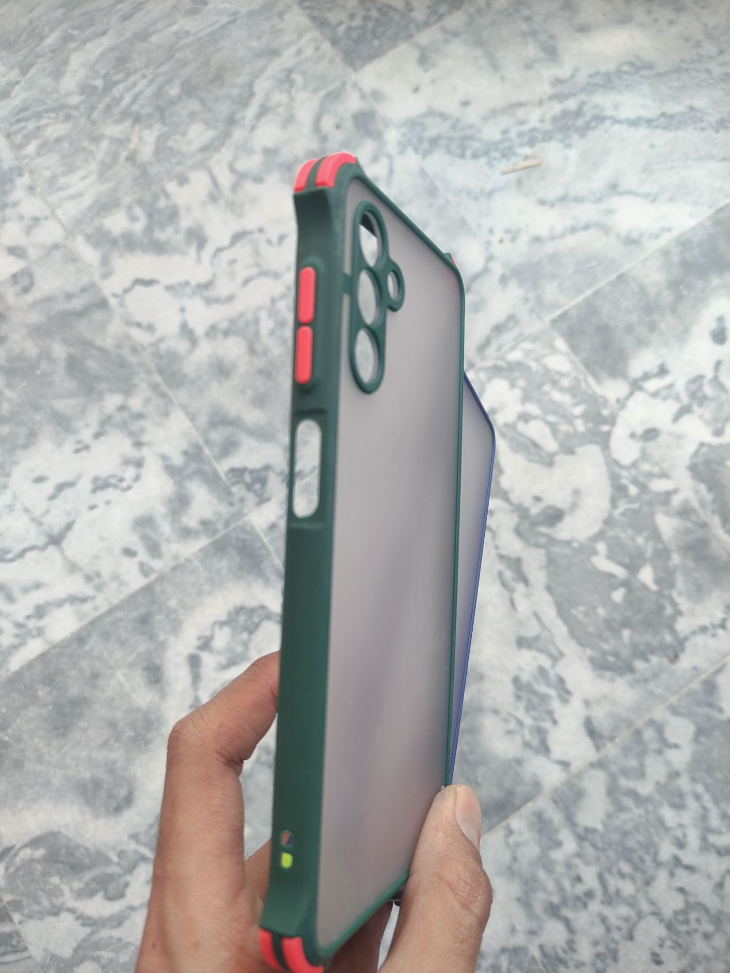 Samsung Galaxy A13 Transparent Matt Camera Protection Corner Back cover