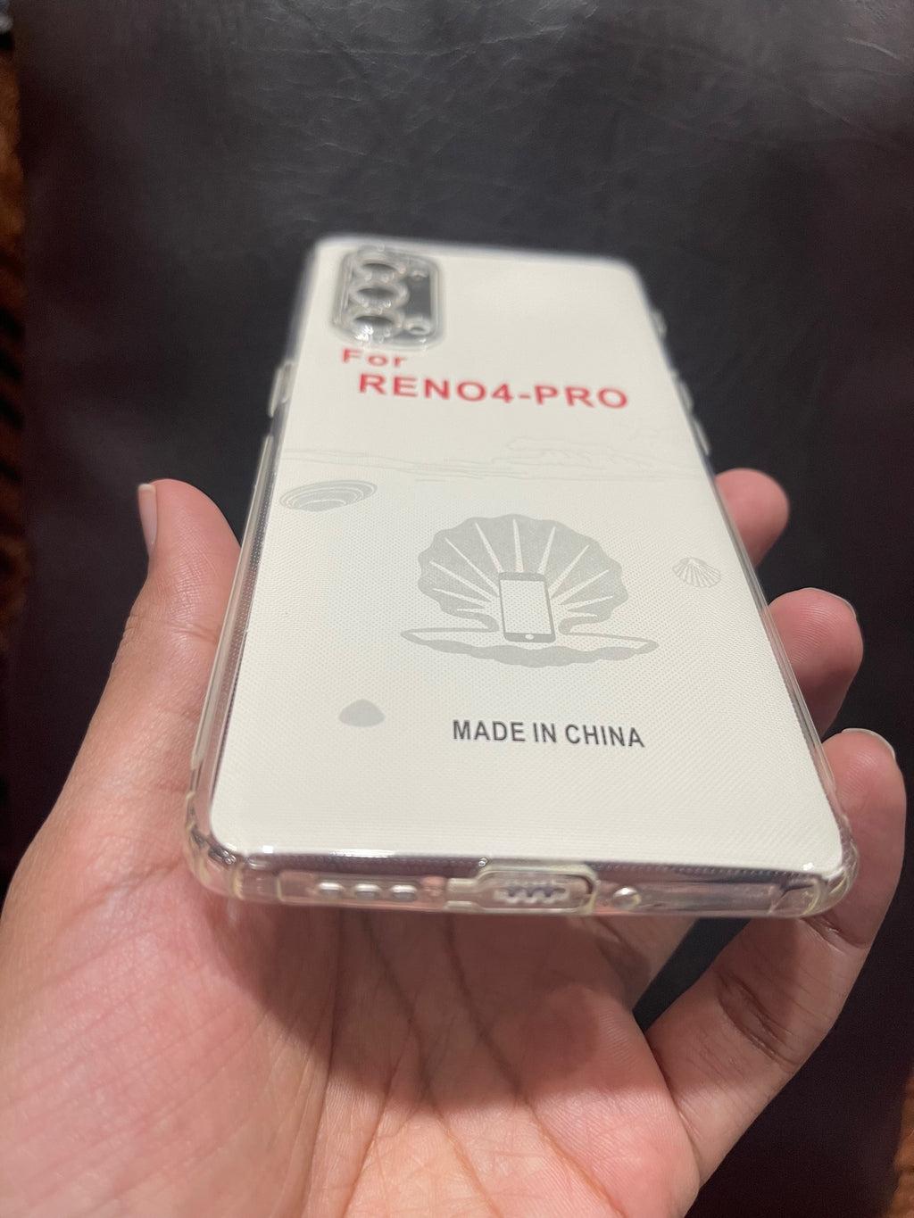 Oppo Reno 4 Pro Cover HD Transparent Dust Plug Back Case