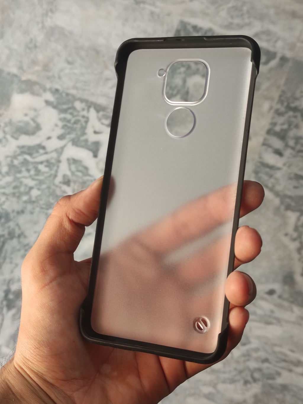 Xiaomi Redmi Note 9  Transparent Matt Frameless Back Cover