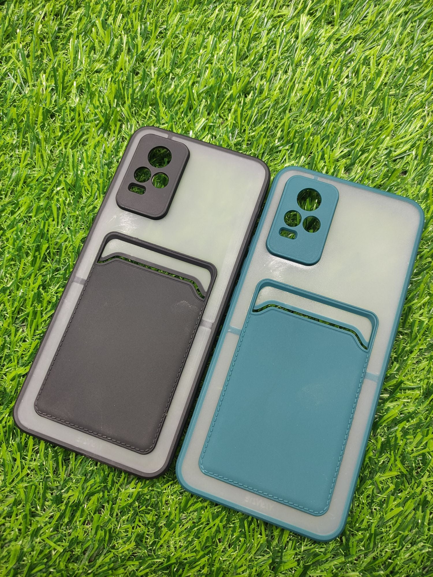 Vivo_V21E 4G Matt Camera Protection Card Holder back cover