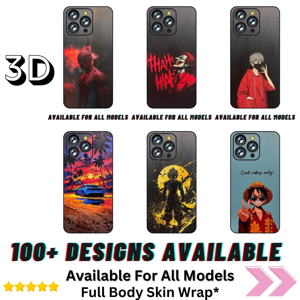 Newest Designs 3D Full Body Skin Wrap for All Models
