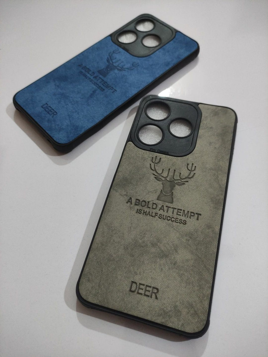 Tecno Spark 10C Soft Silicone Deer Fabric Back Cover