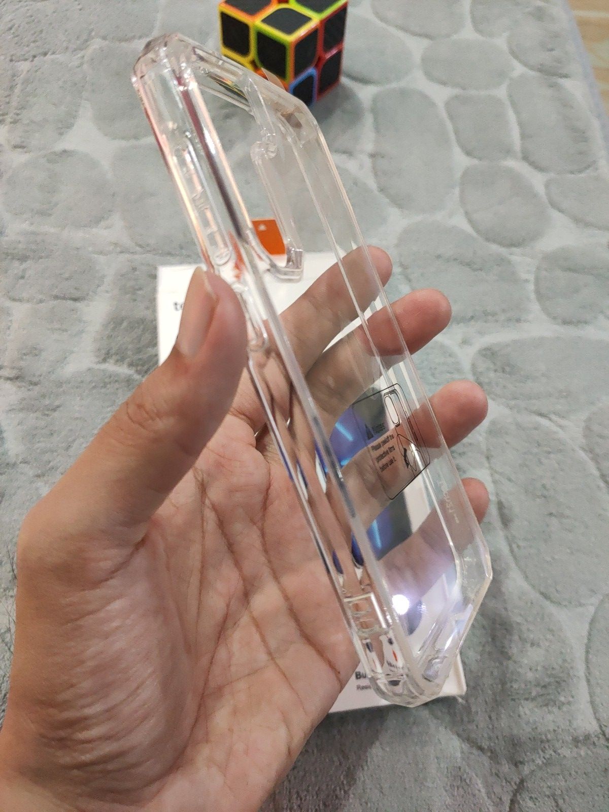 Samsung S23 Tech21 Evo Clear Shockproof Bumper Back Cover
