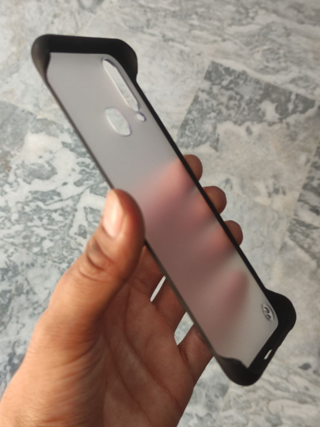 Vivo_Y17 Transparent Matt Frameless Back Cover