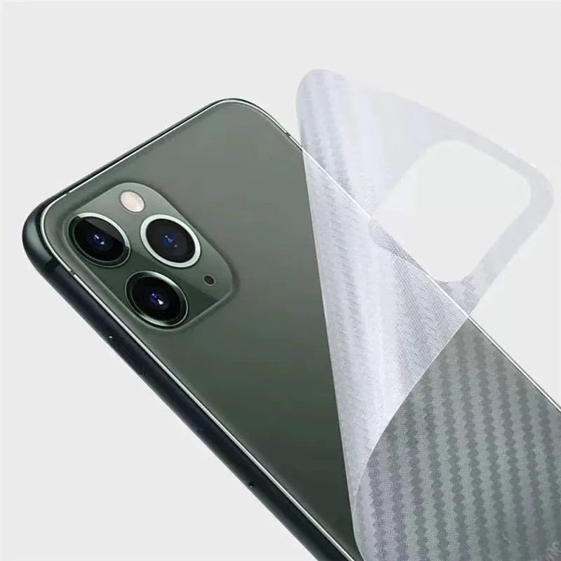 iPhone 11 Pro Max Carbon Fiber 3D Pattern Transparent Back Sheet
