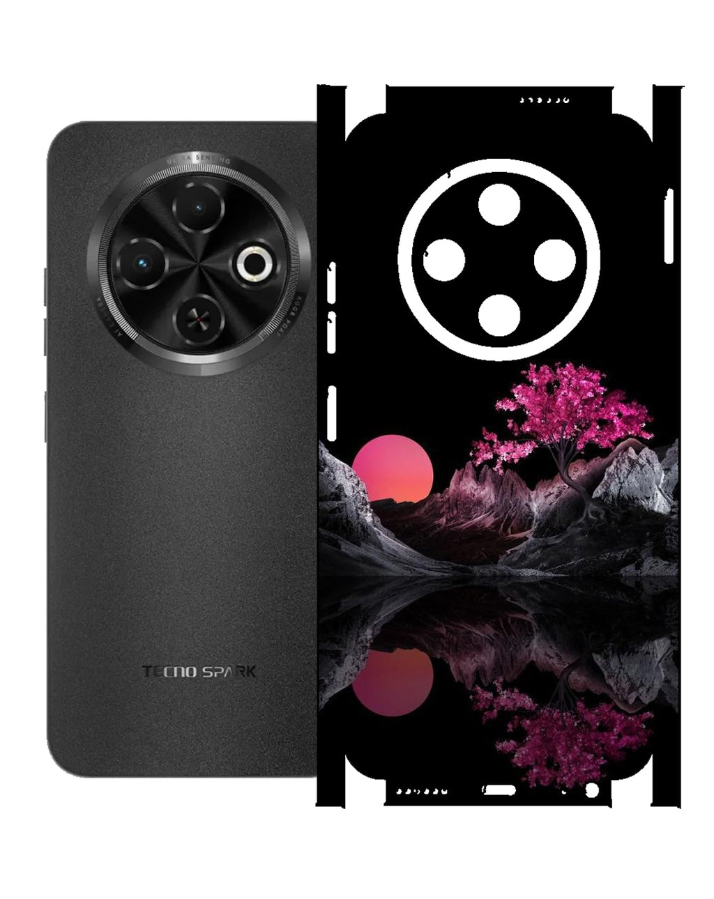 Tecno Spark 30c Print Back Full Body Skin Wrap