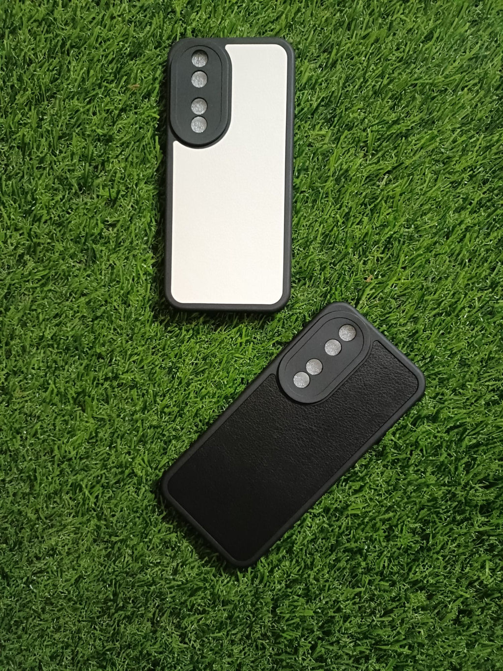 Honor 90 Soft Silicone Camera Protection Leather Design Back Cover