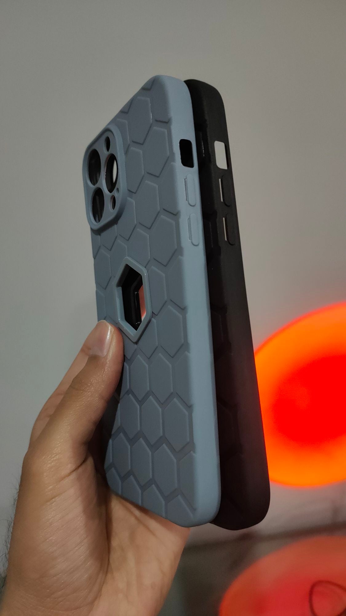 iPhone 13 Pro Max Diamond Design Camera Protection Logo Hole Silicone Case Cover