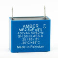 Fan Capacitors 2.5 uf Capacity Original Amber