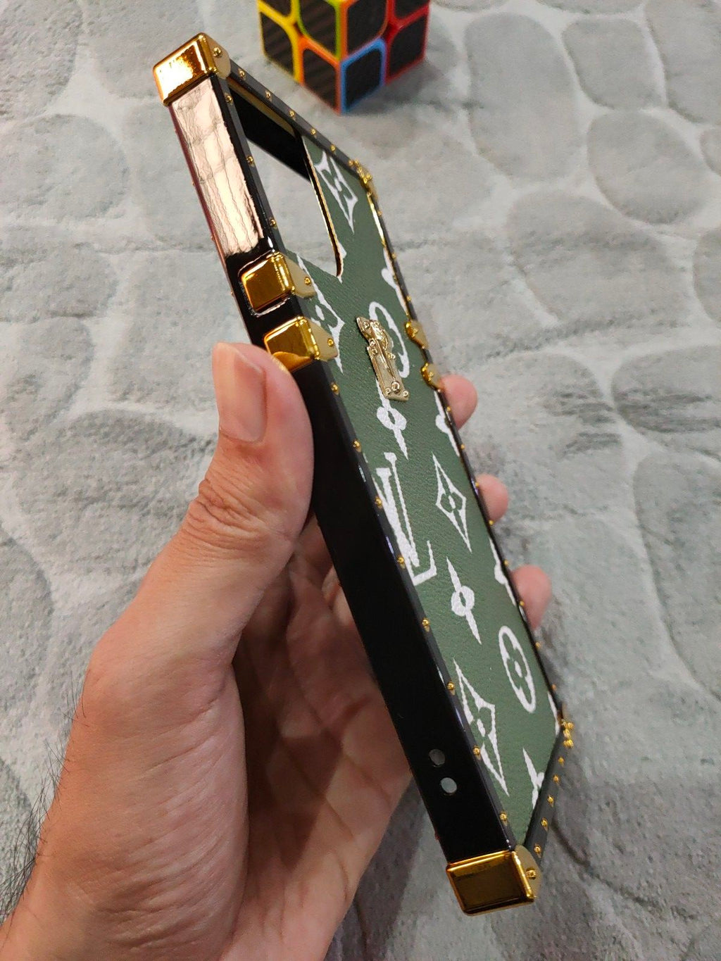 iPhone 12 Pro Max 6.7 Louis Vuitton Golden Fancy Back Cover