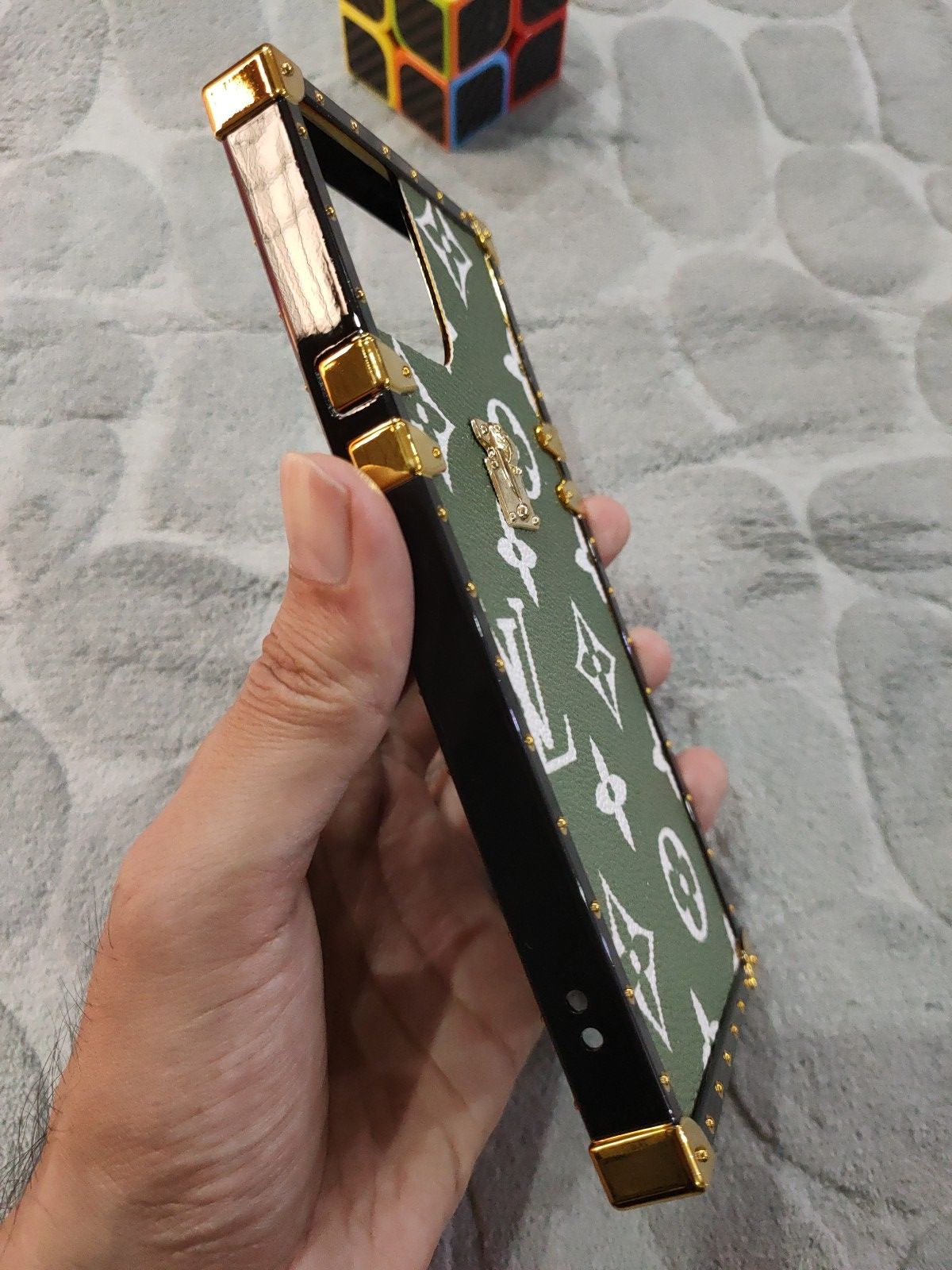 iPhone 12 Pro Max 6.7 Louis Vuitton Golden Fancy Back Cover