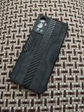 Infinix Hot 12 Soft Silicone Fabrics Stripe Design Back Cover