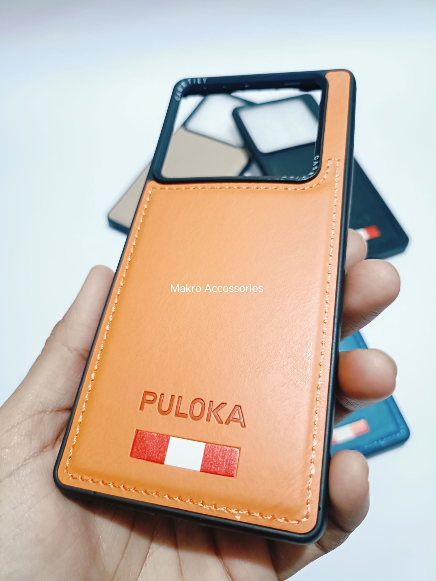 Infinix Note 40 Pro Soft Silicone Puloka Leather Back cover