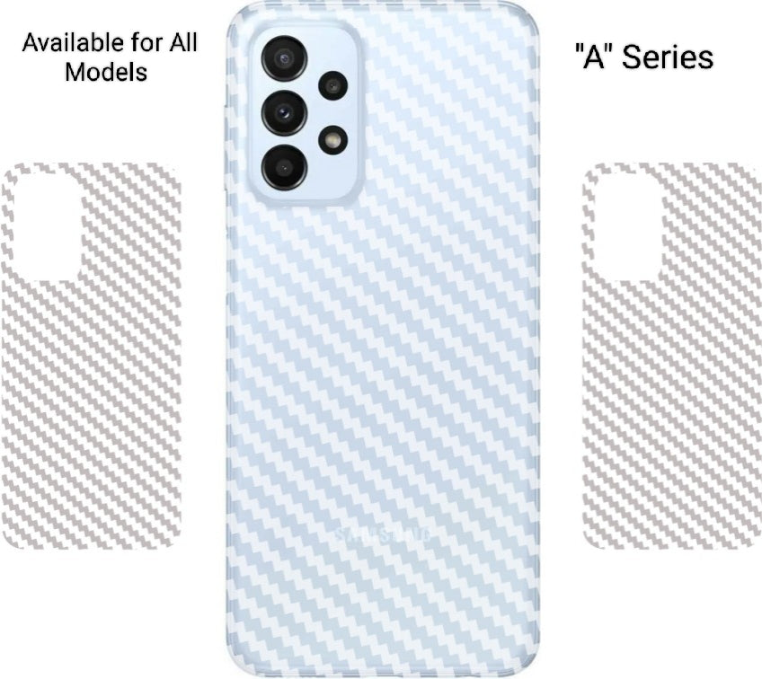 Samsung Galaxy A Series Premium Quality Clear Carbon Fiber Back Sheet