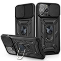 iPhone 12 Pro Max 6.7 Shockproof Case Hybrid Magnetic Ring Camera Shutter Case