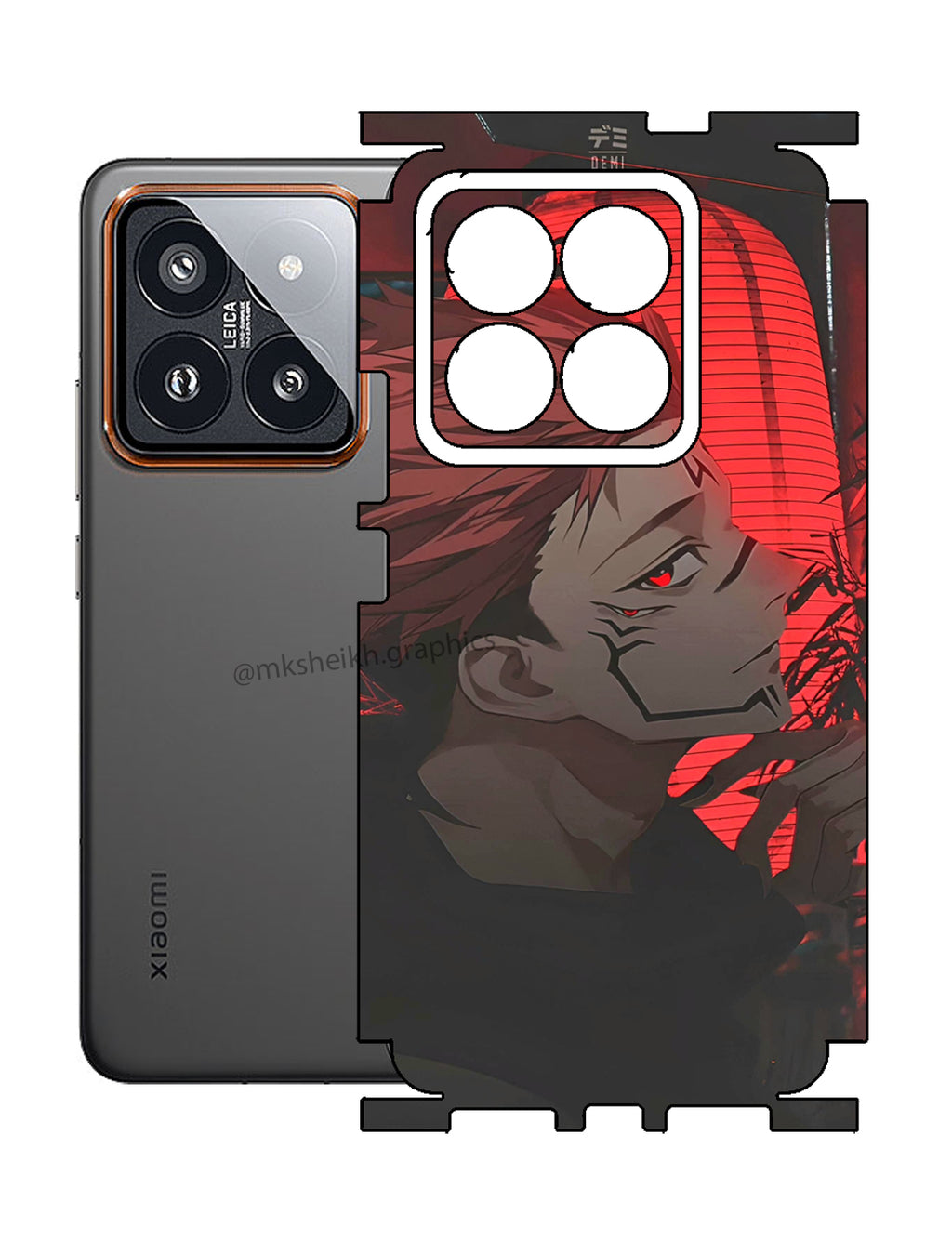 Xiaomi 14 Pro Premium Quality Print Back Full Body Skin Wrap