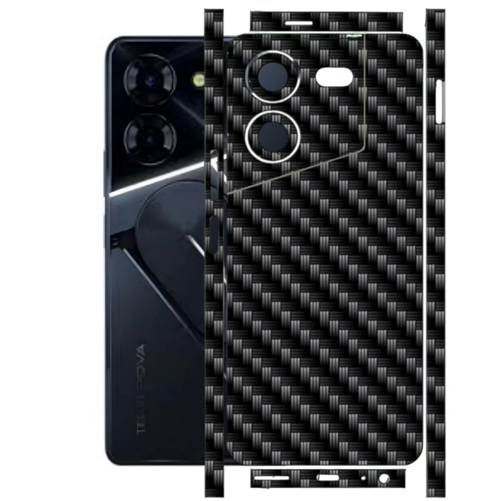 Tecno Pova 5 Pro Carbon Fiber Texture Full Body Skin Wrap