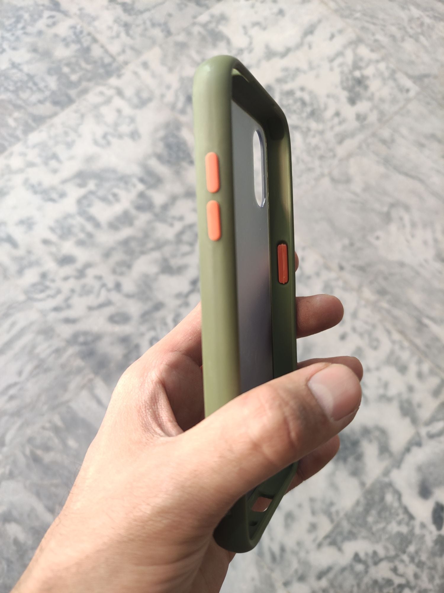 Samsung A01 Matt Translucent Colour Button Back Cover