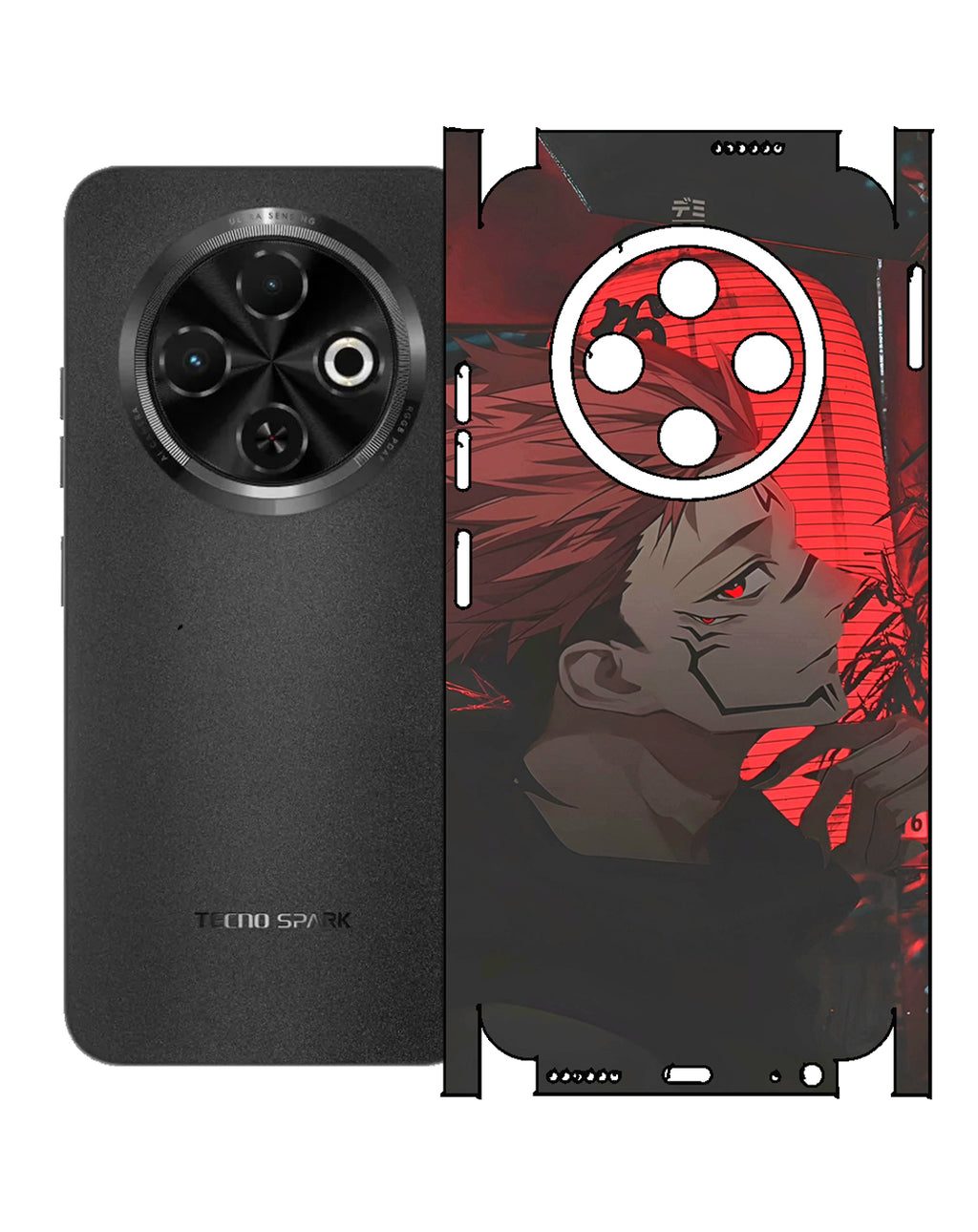 Tecno Spark 30c Print Back Full Body Skin Wrap