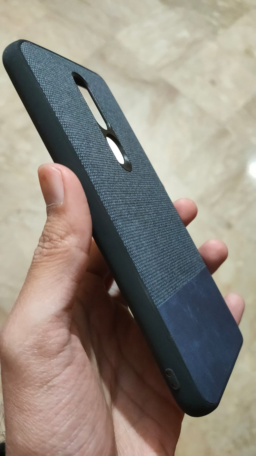 Oppo F11 Pro Premium Quality Real Fabric & Leather Back Case
