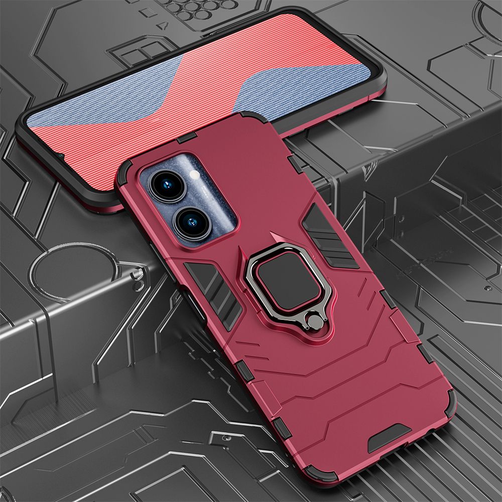 Oppo F21 Pro 5G Shockproof Hybrid Magnetic Ring Back Cover