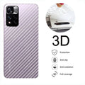 Infinix Note 11 Carbon Fiber Pattern Transparent 3D Back Protective Sheet
