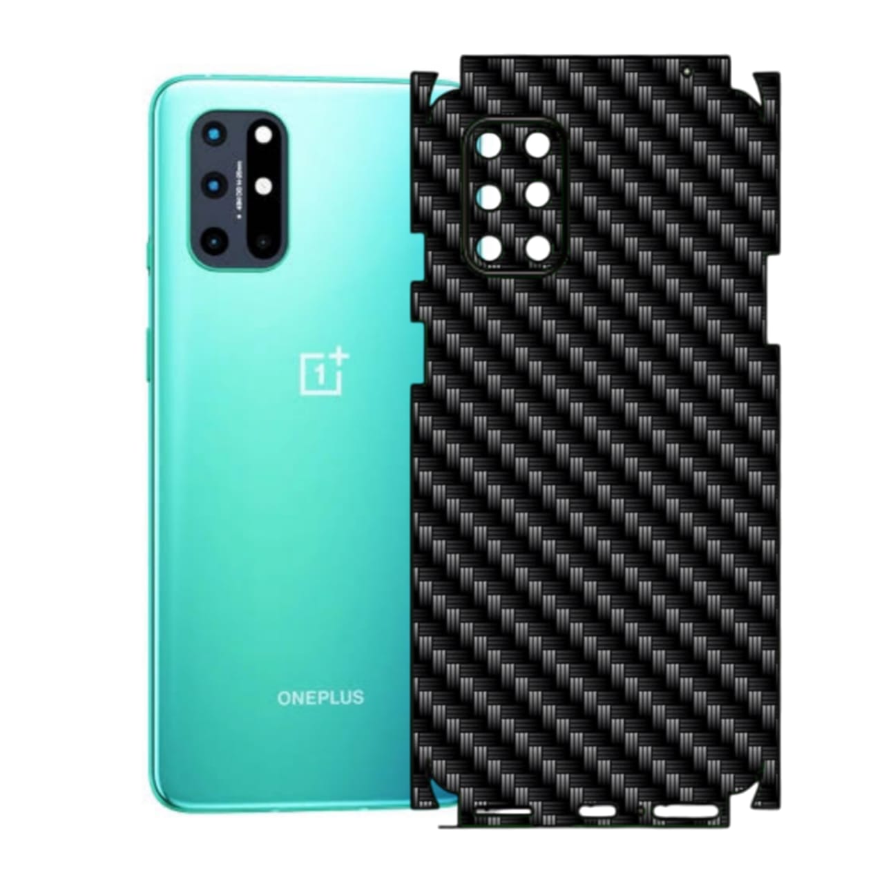 OnePlus 8T Carbon Fiber Texture Full Body Skin Wrap