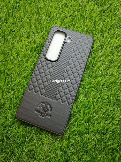 Infinix Hot 50 Pro Plus Soft Silicone PU Leather Design Polo Back Cover
