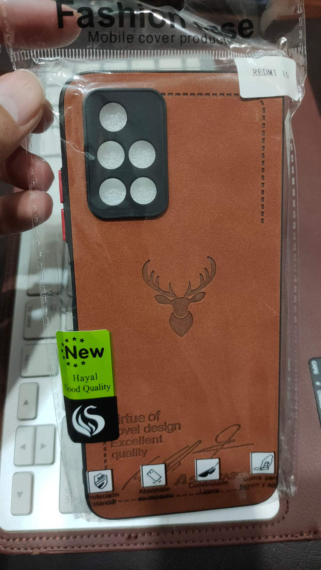Redmi 10 Cover Premium Quality Camera Protection PU Leather Back Case