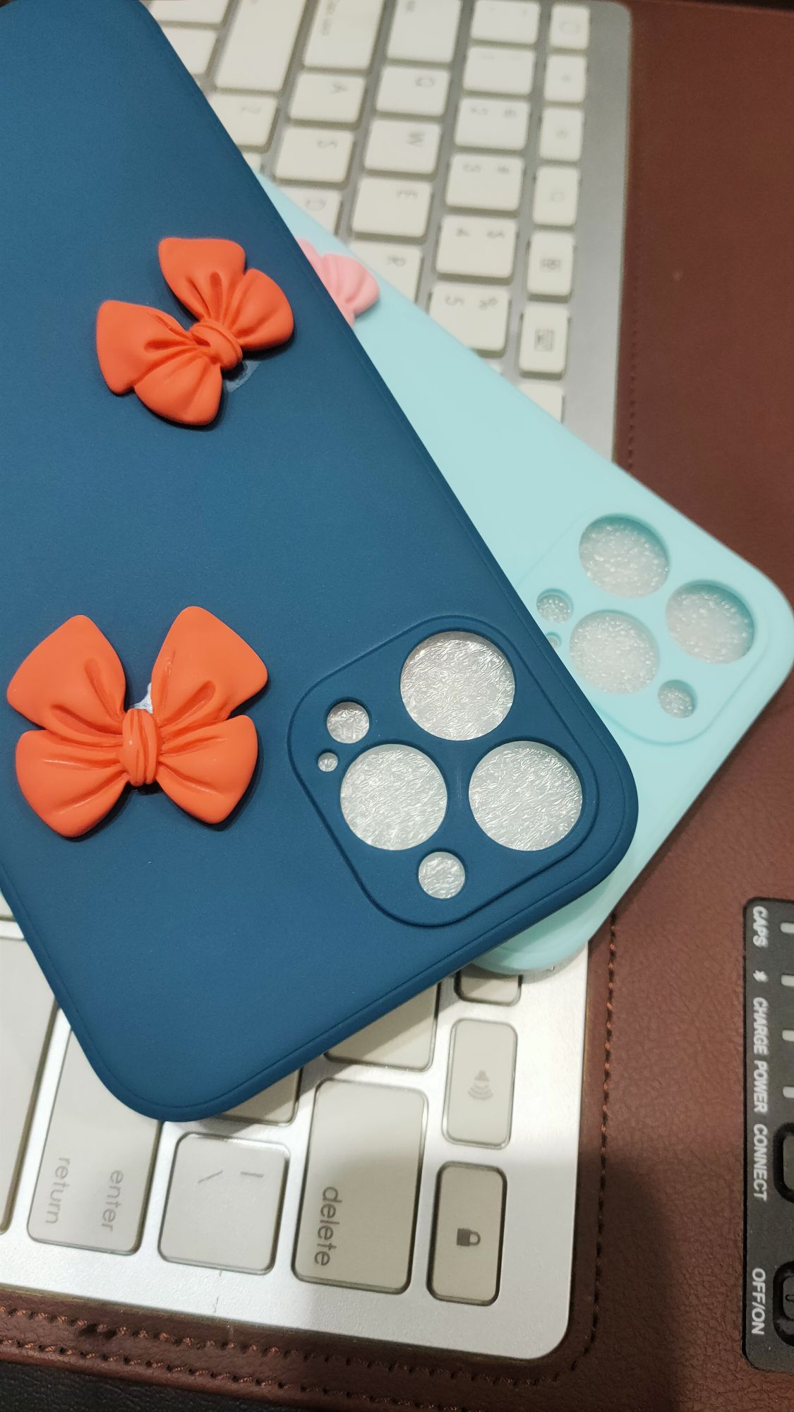 iPhone 12 Pro Max 6.7 Liquid Silicone Soft 3D Fancy Back Cover