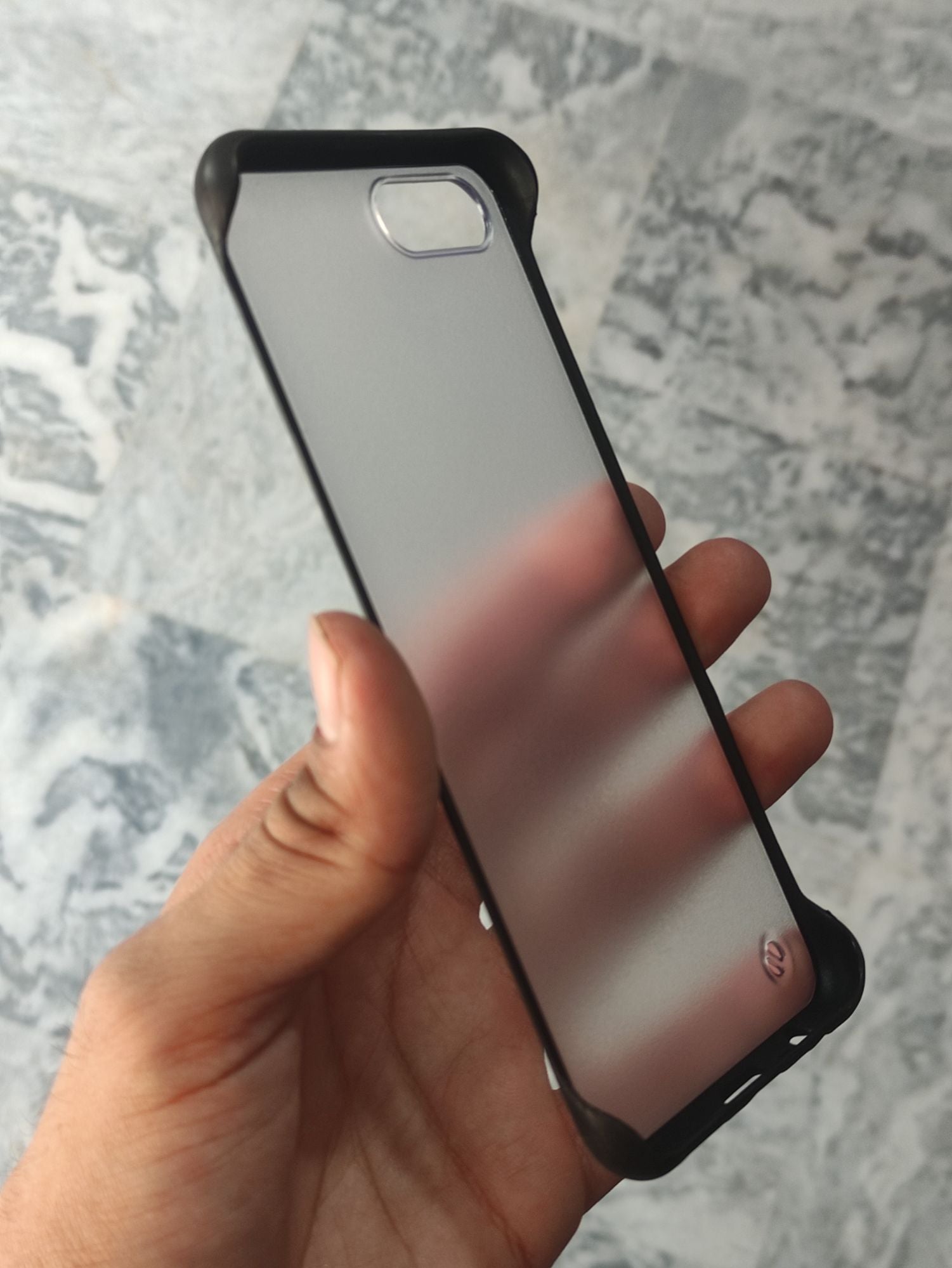 O P P O A12,A12E Transparent Matt Frameless Back Cover