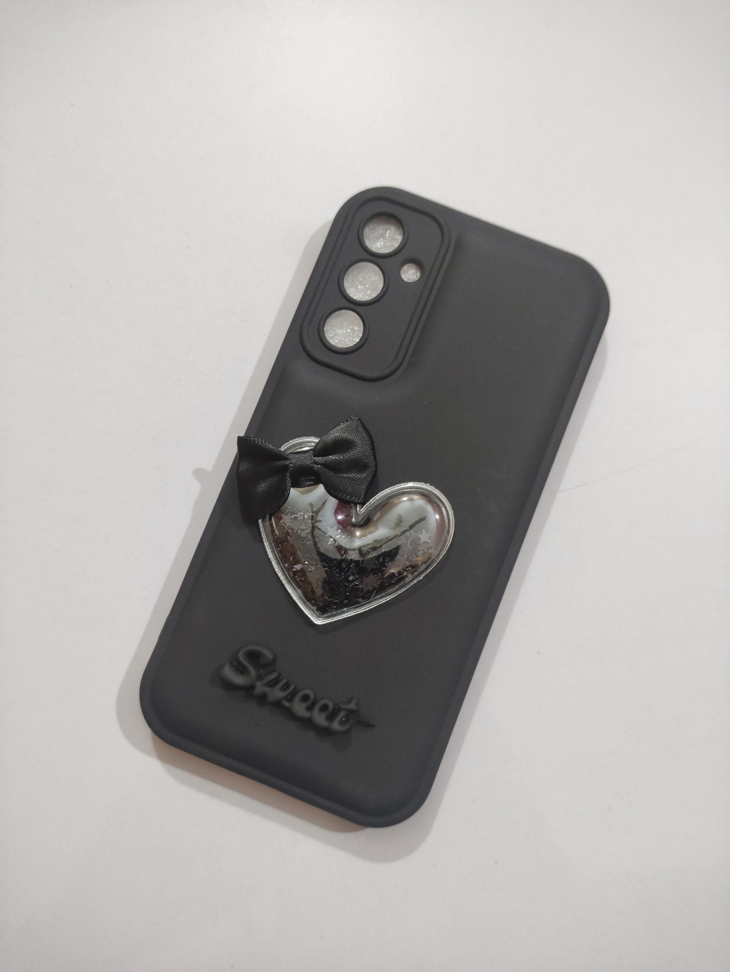 Samsung Galaxy A24 Fancy Soft Silicone 3D Sweet Heart Back Cover