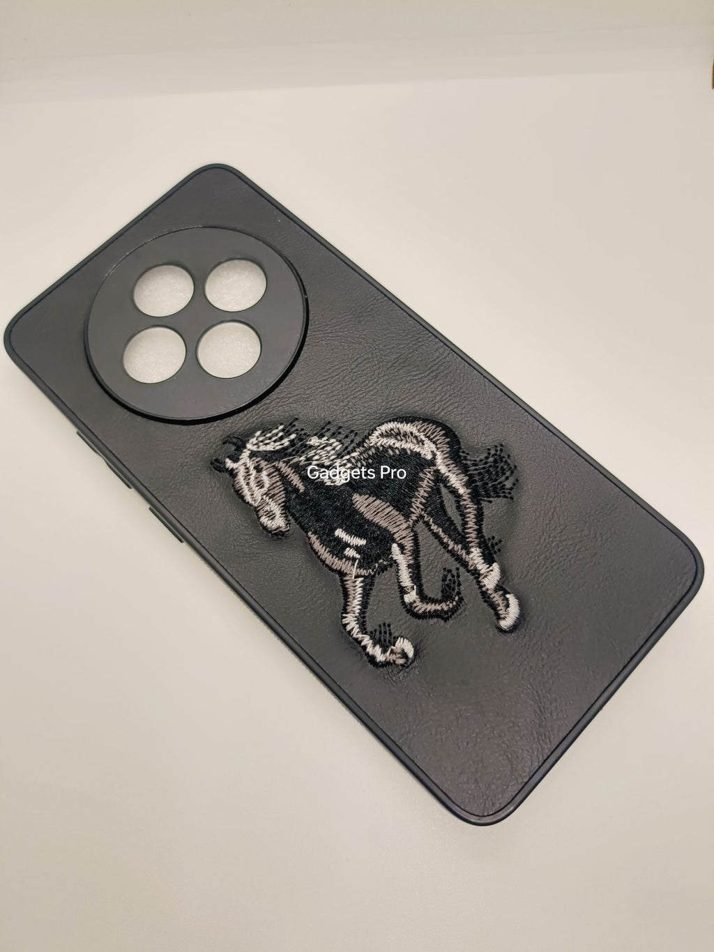 Oppo Reno 12F PU Premium Quality Embroidery Polo Design Back cover