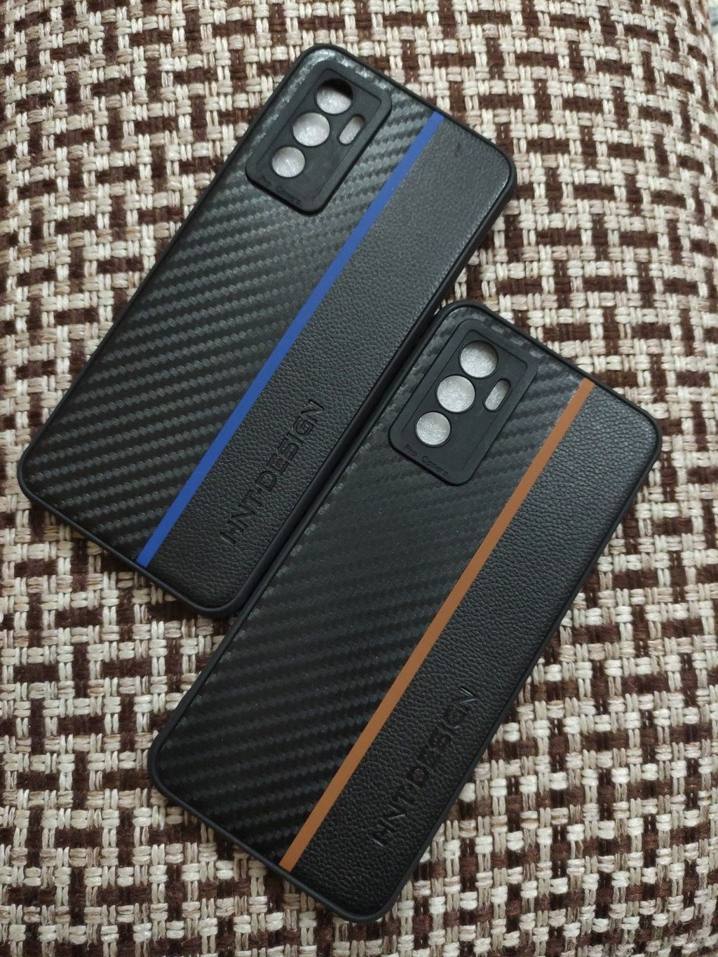Vivo V23E 4G Soft Silicone Fabrics Stripe Design Back Cover