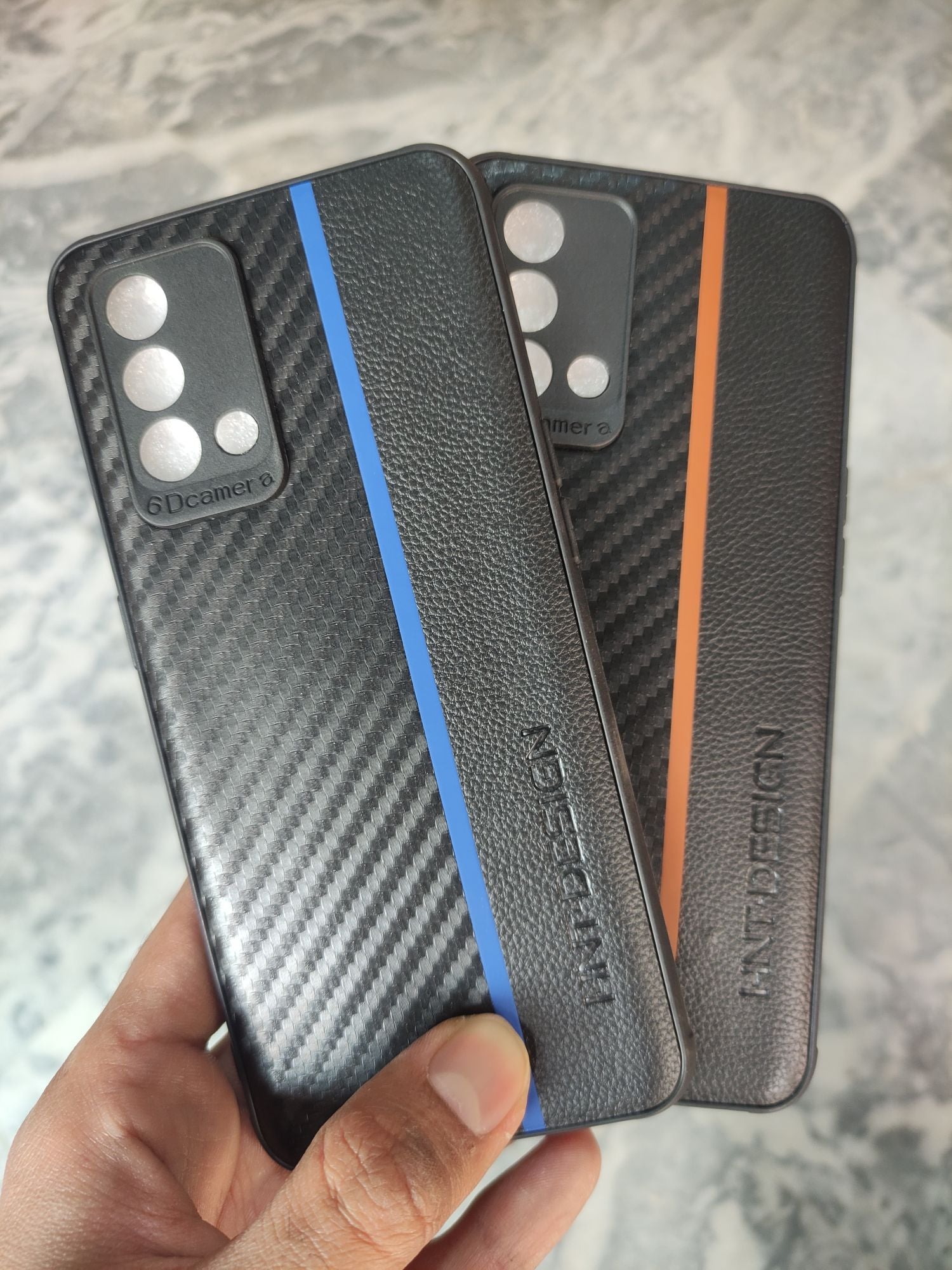 Oppo F19 Soft Camera Protection Tecture Design back cover
