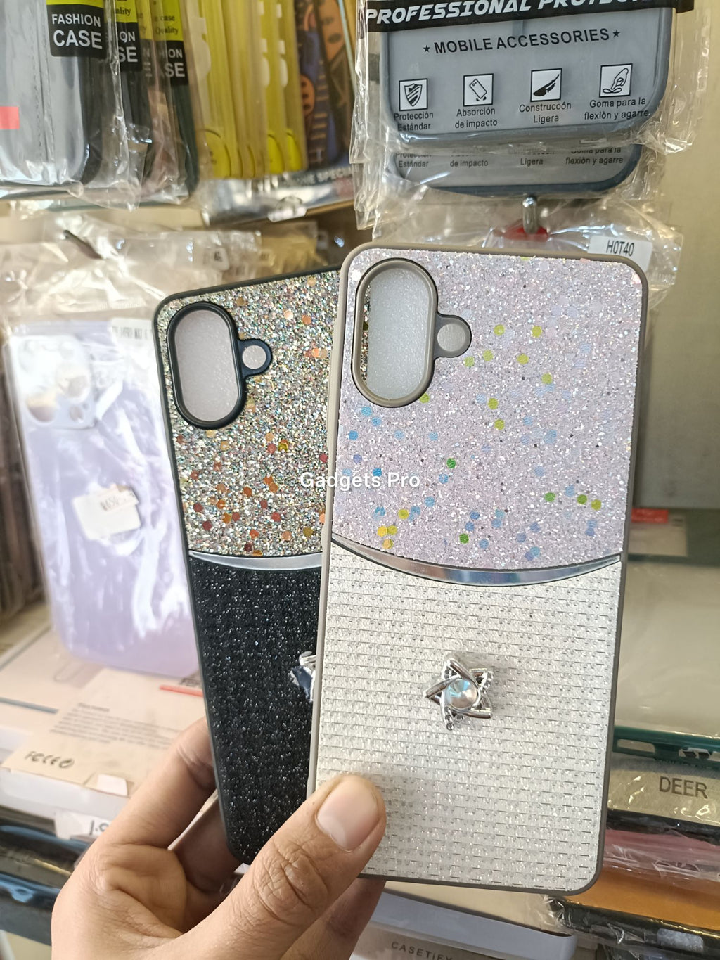 Samsung Galaxy A07 Fancy Soft Silicone Glitter Star Back Cover