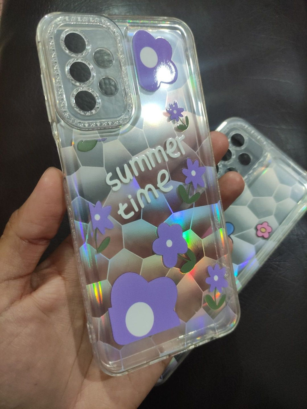 Samsung Galaxy A23 Fancy Soft TPU Transparent Random Design Back Cover