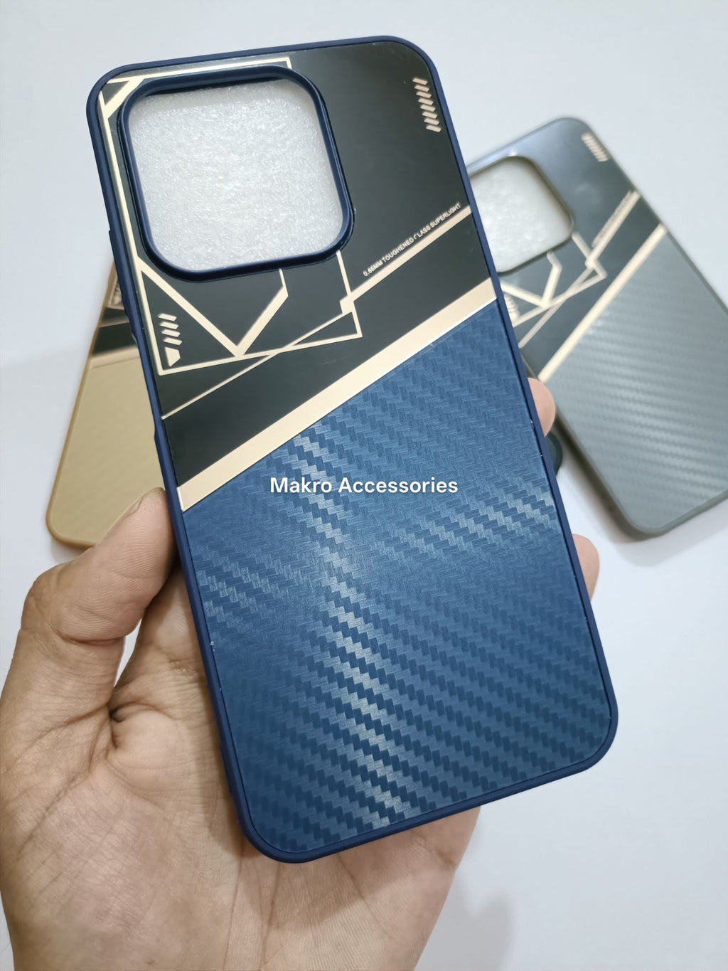 Infinix Smart 9 Premium Quality Carbon Fiber Prism Pulse back cover