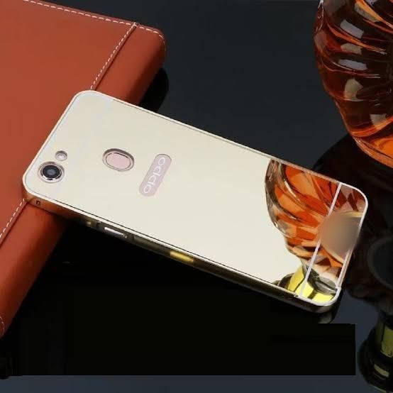 Oppo F5 Aluminium Frame Gold Plated Mirror Back Cover