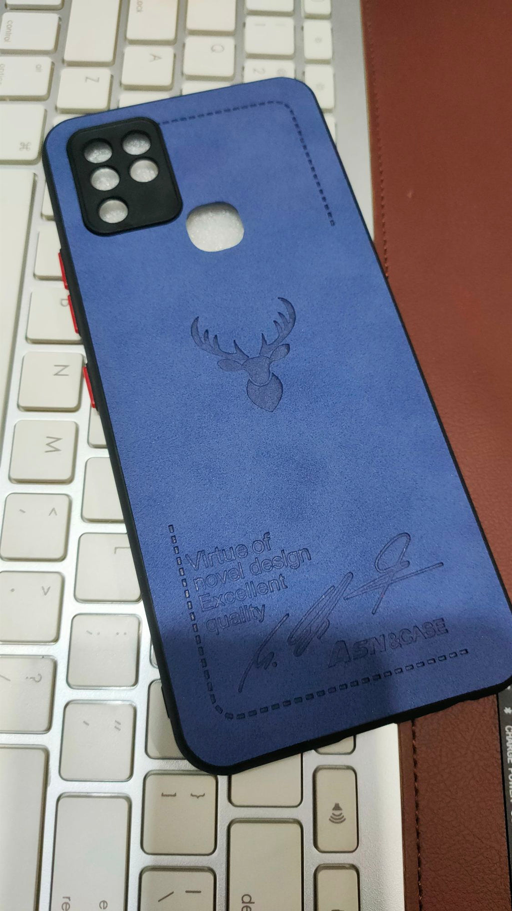 Infinix Hot 10 Premium Quality Camera Protection PU Leather Back Cover